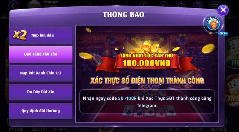 Chương trình sự kiện tổ chức duy nhất tại 52win Org